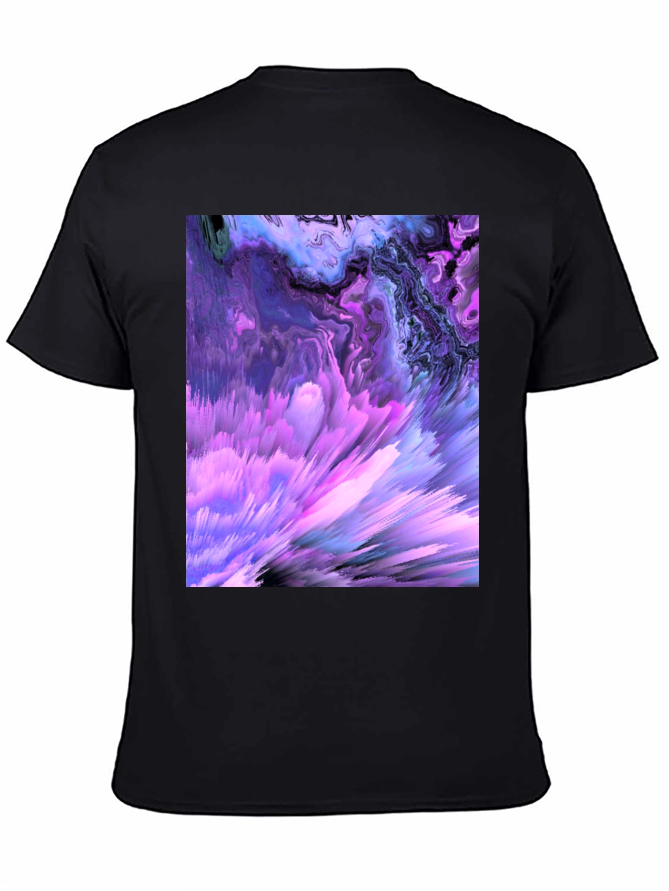 Abstract Art Black T-Shirt - Unique Design