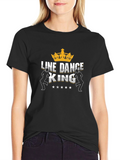 Line Dance King Graphic Tee