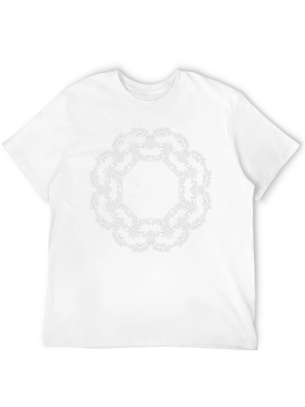 Floral Mandala Graphic Black Tee