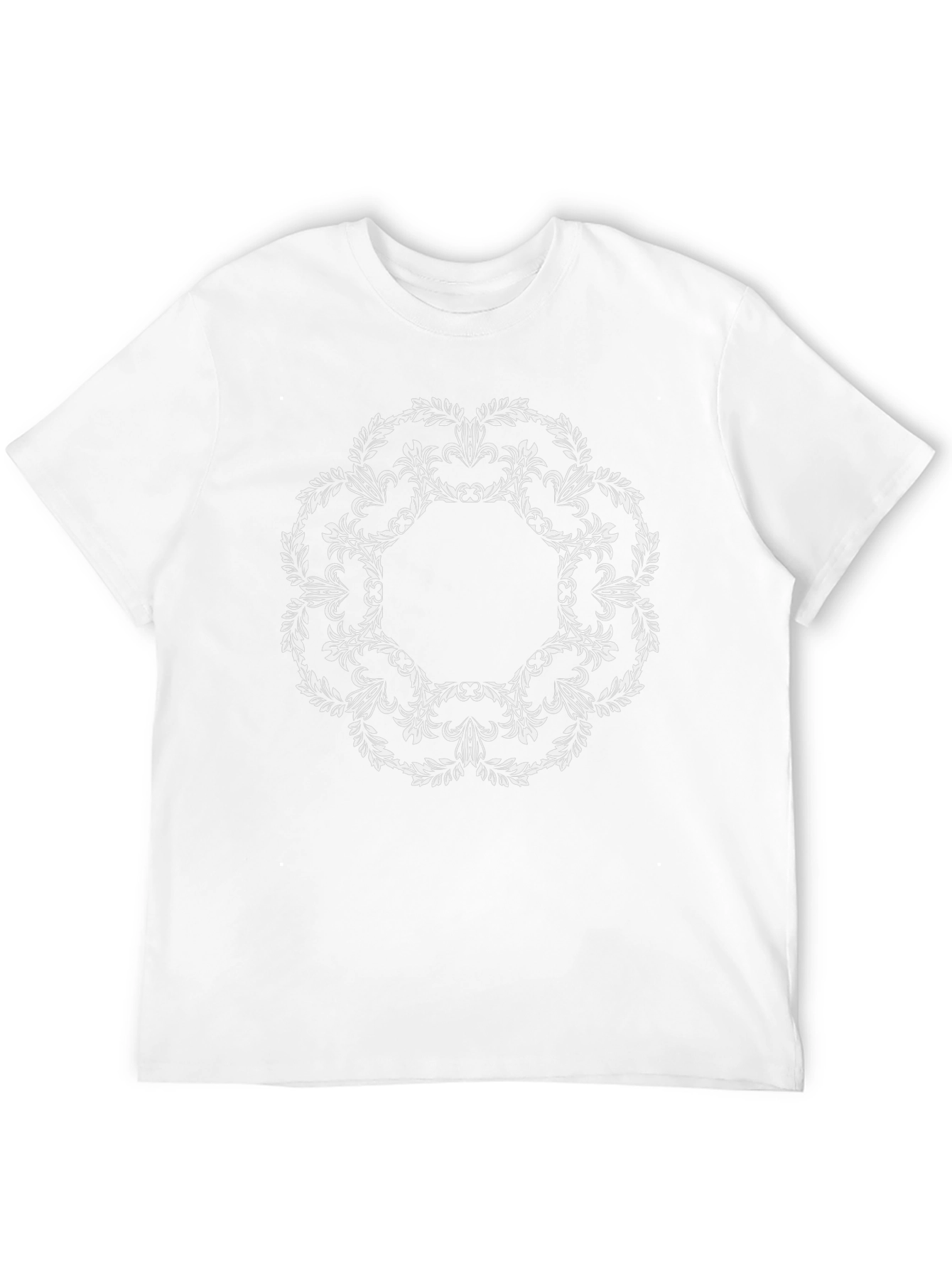 Floral Mandala Graphic Black Tee