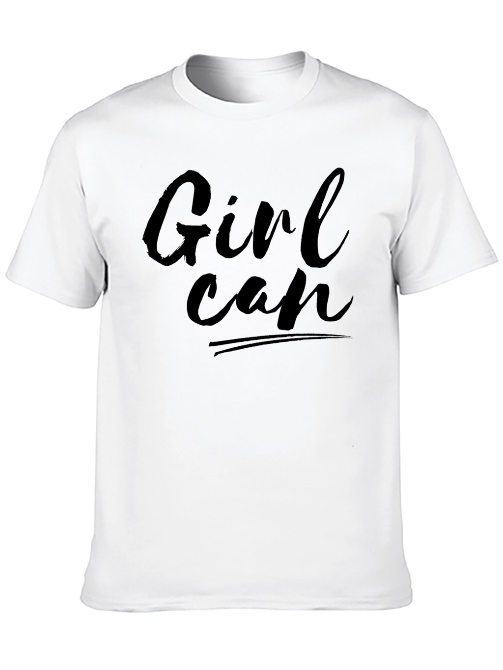 Girl Can T-Shirt - Empowering Black Tee