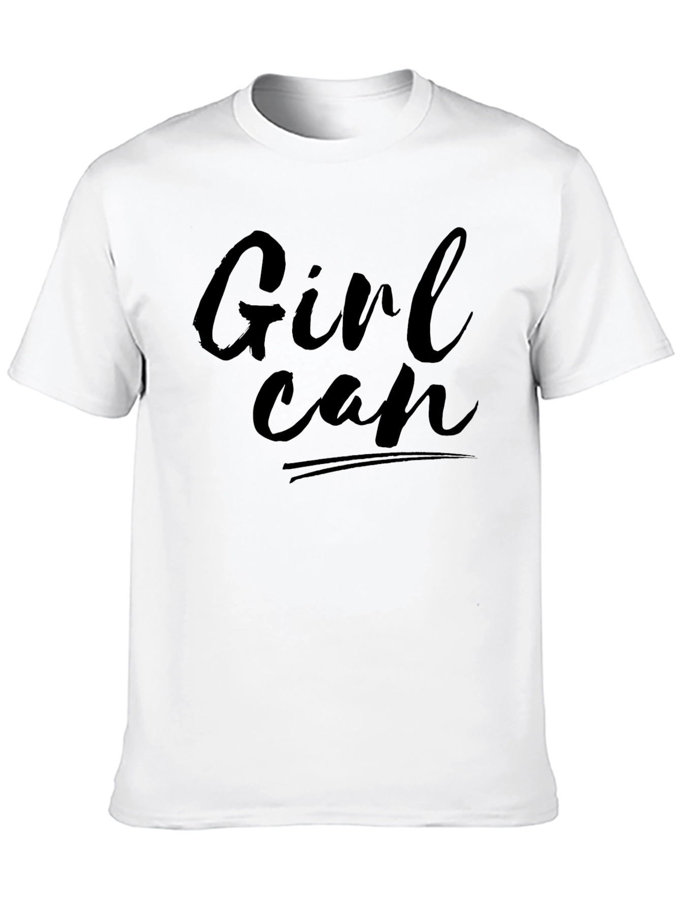 Girl Can T-Shirt - Empowering Black Tee
