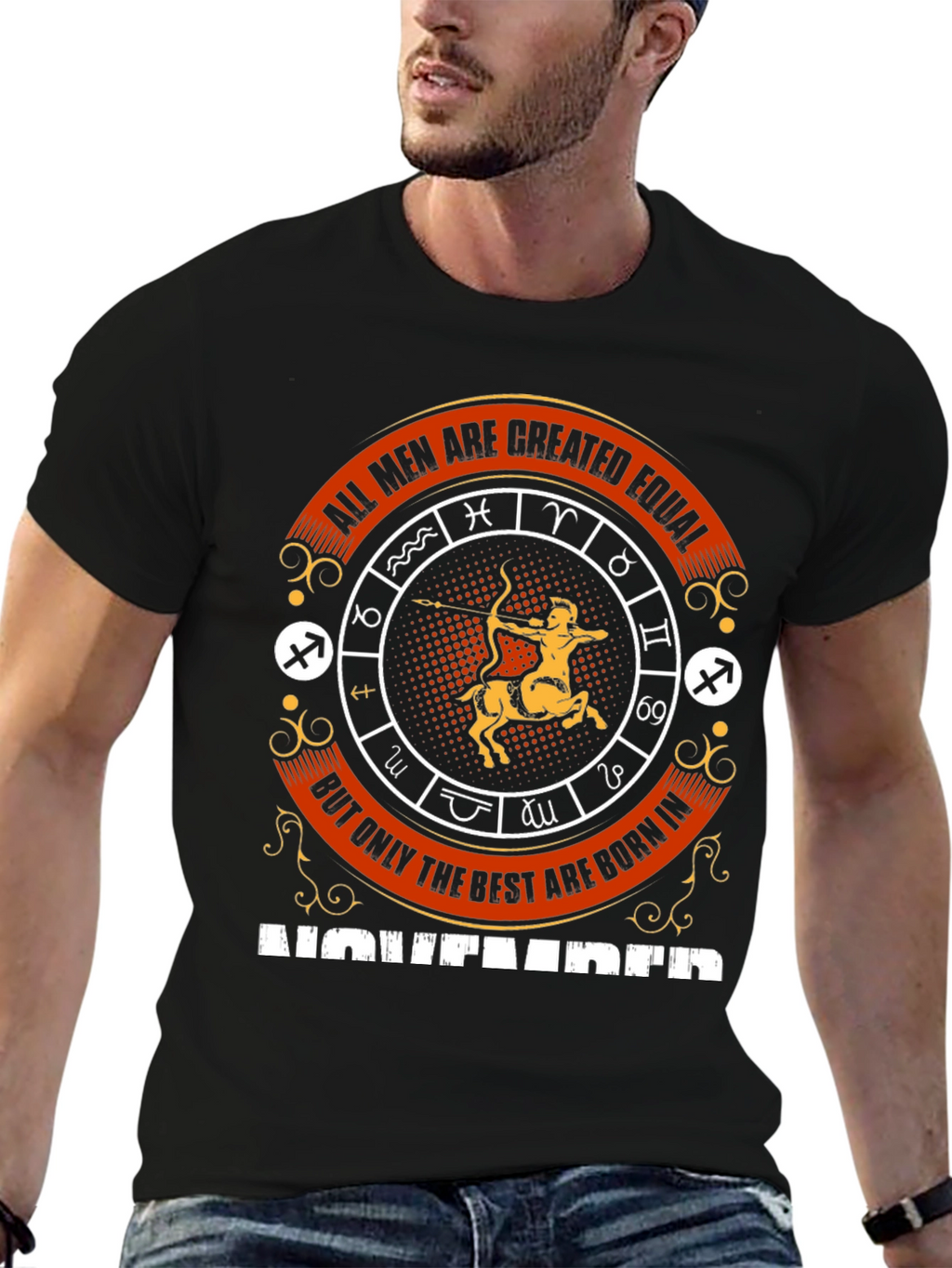 November Zodiac Graphic T-Shirt