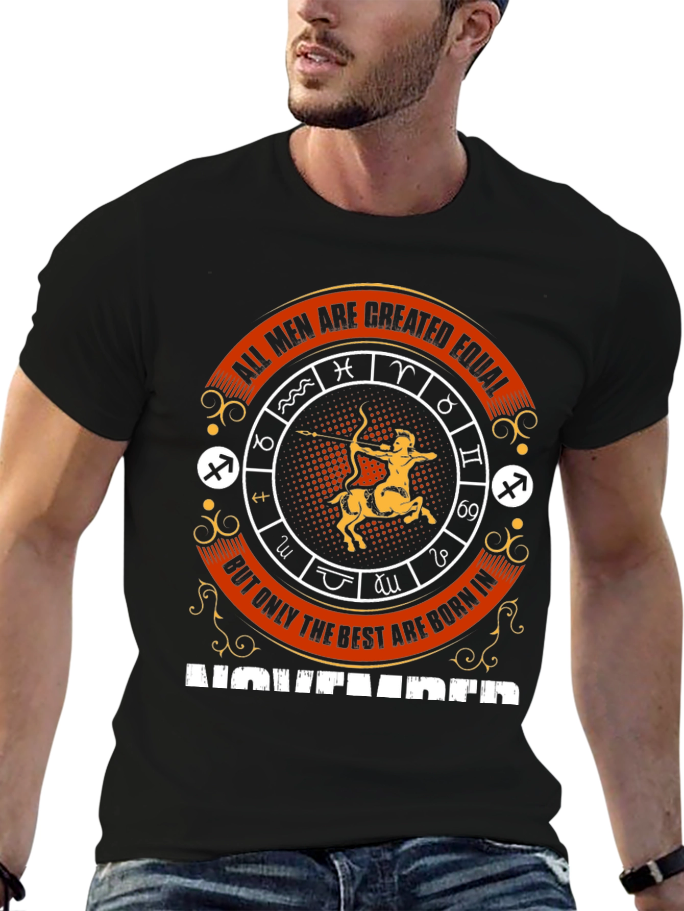 November Zodiac Graphic T-Shirt