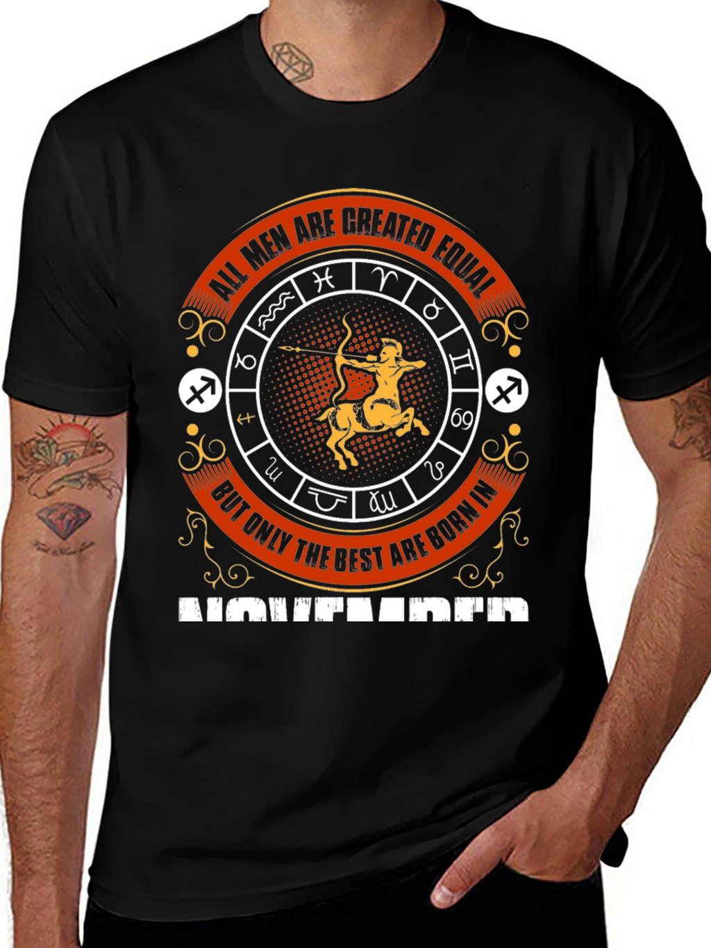 November Zodiac Graphic T-Shirt