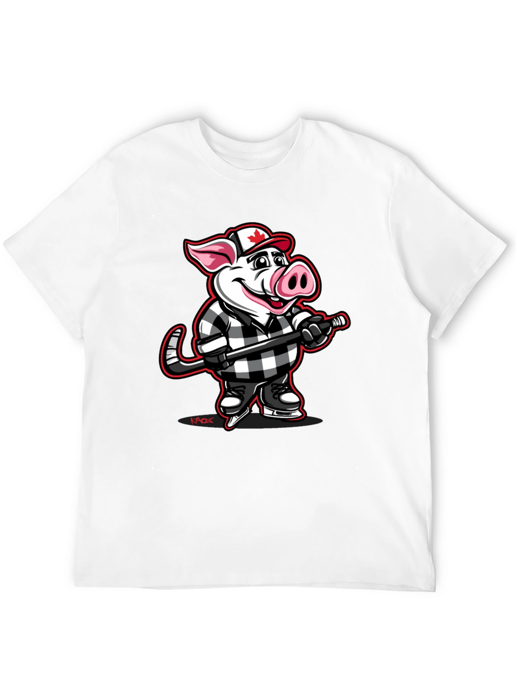 Hockey Pig T-Shirt - Canadian Pride