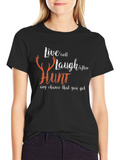 Live Well Hunt Black Graphic Tee