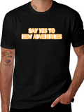 Adventure Awaits: Black T-Shirt