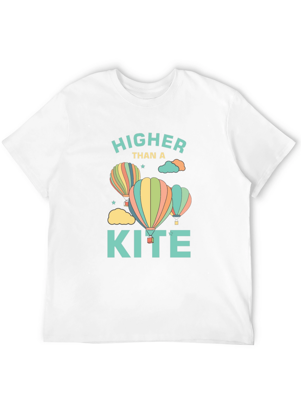 Higher Than a Kite Graphic T-Shirt - Black