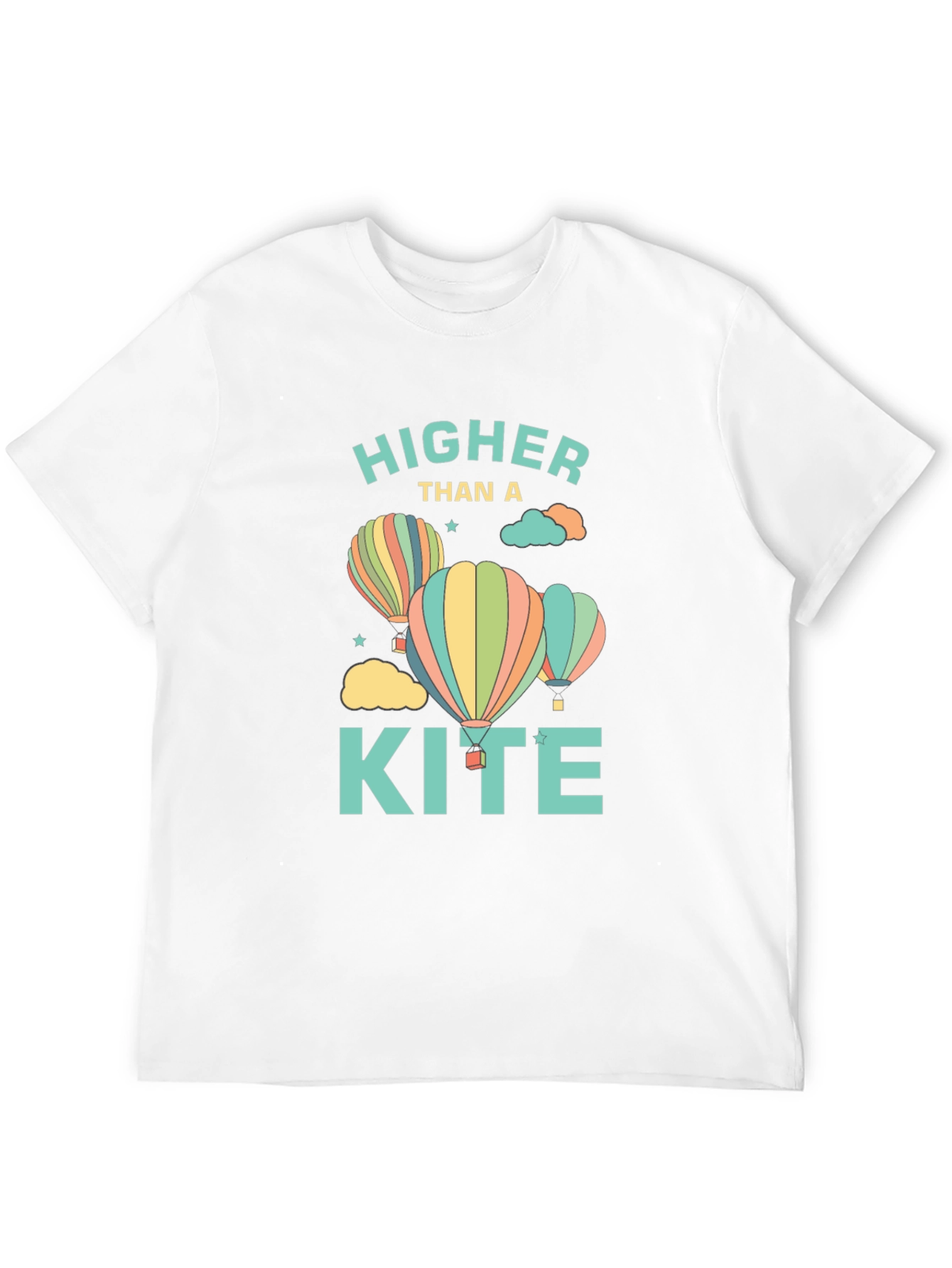 Higher Than a Kite Graphic T-Shirt - Black