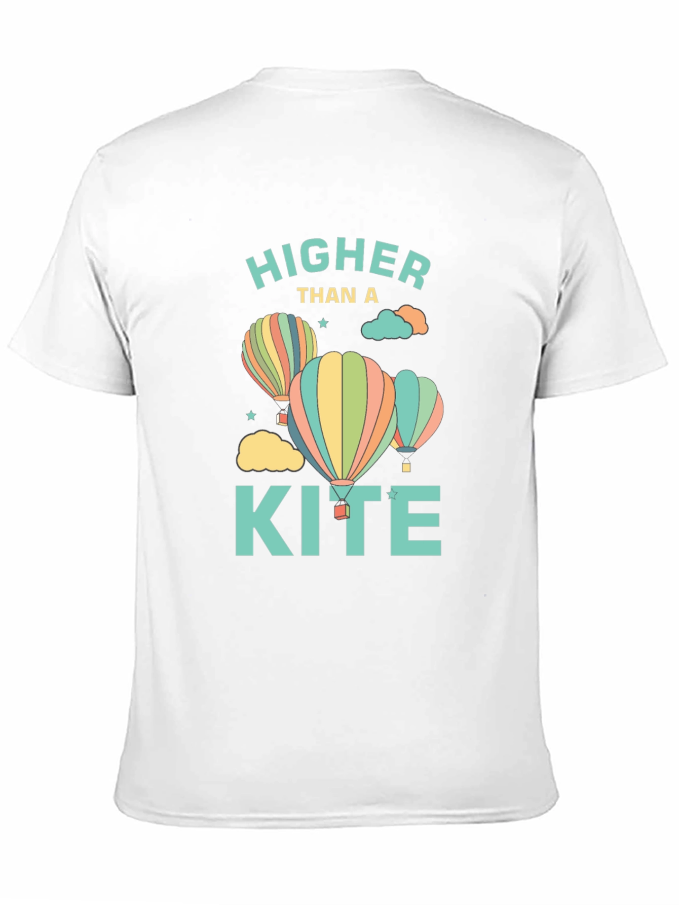 Higher Than a Kite Graphic T-Shirt - Black