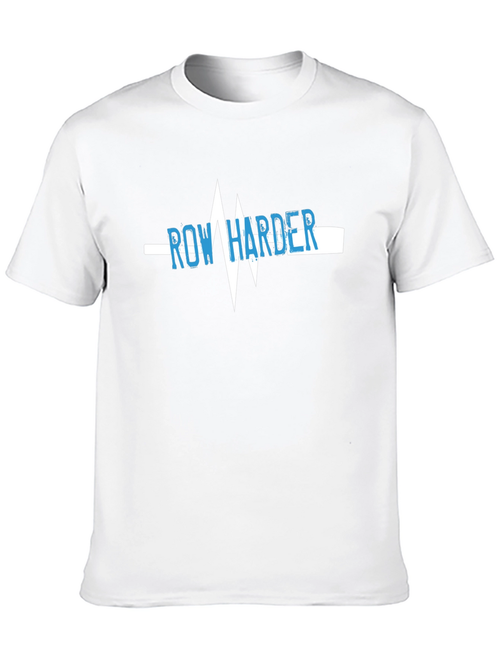 Row Harder Heartbeat Graphic Black T-Shirt