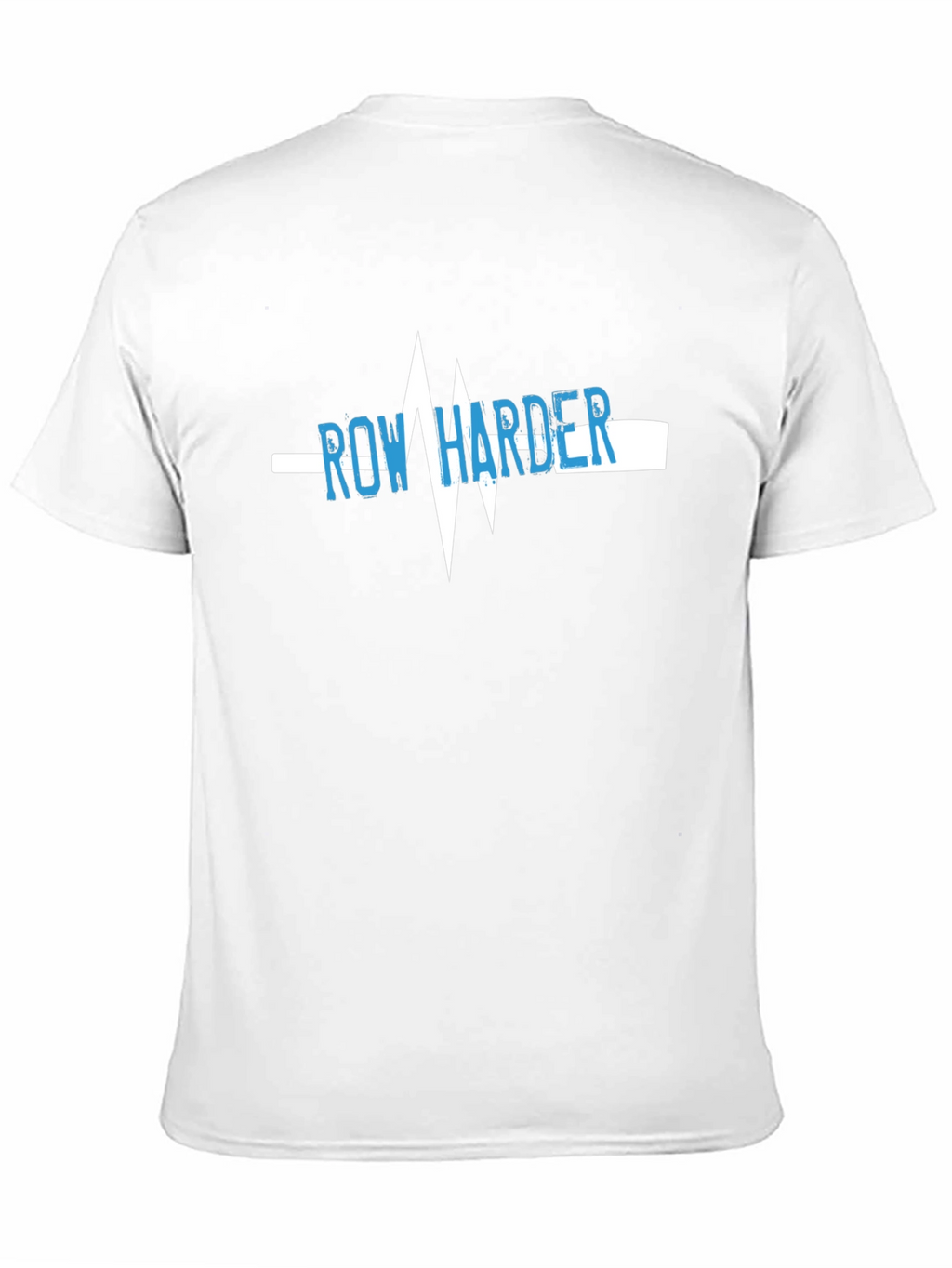 Row Harder Heartbeat Graphic Black T-Shirt