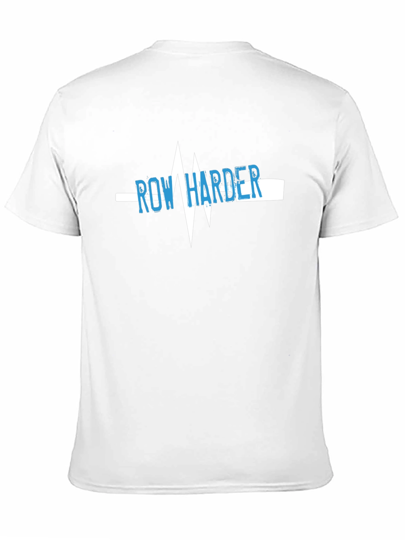 Row Harder Heartbeat Graphic Black T-Shirt