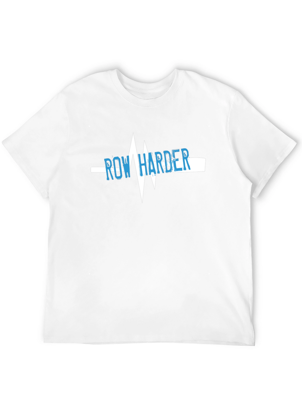 Row Harder Heartbeat Graphic Black T-Shirt