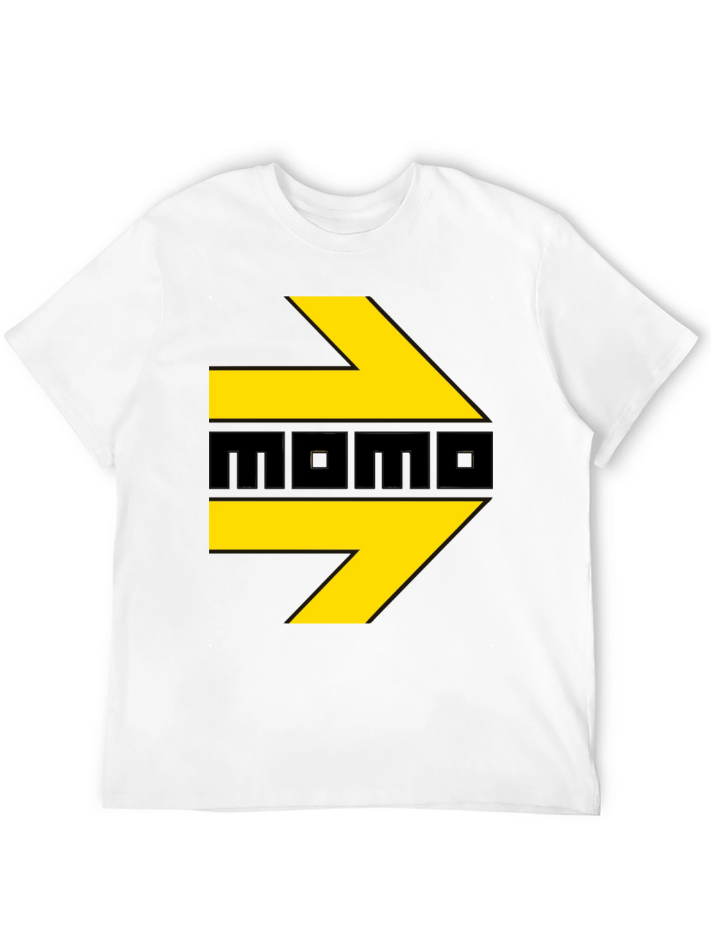 Momo T-Shirt - Black with Yellow Arrows