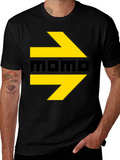 Momo T-Shirt - Black with Yellow Arrows