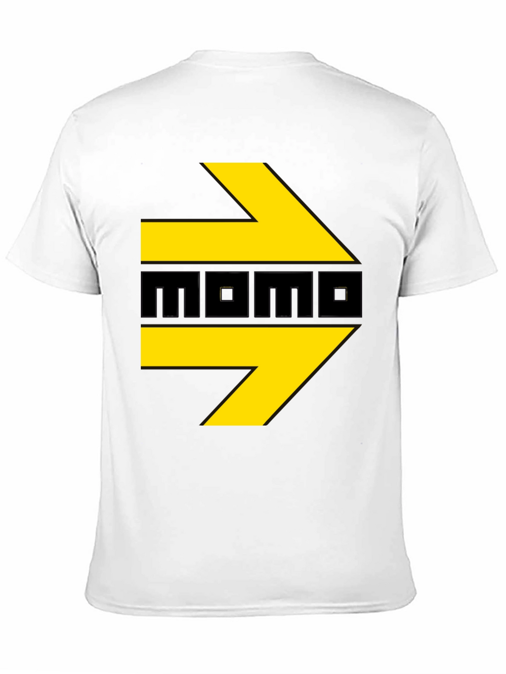 Momo T-Shirt - Black with Yellow Arrows