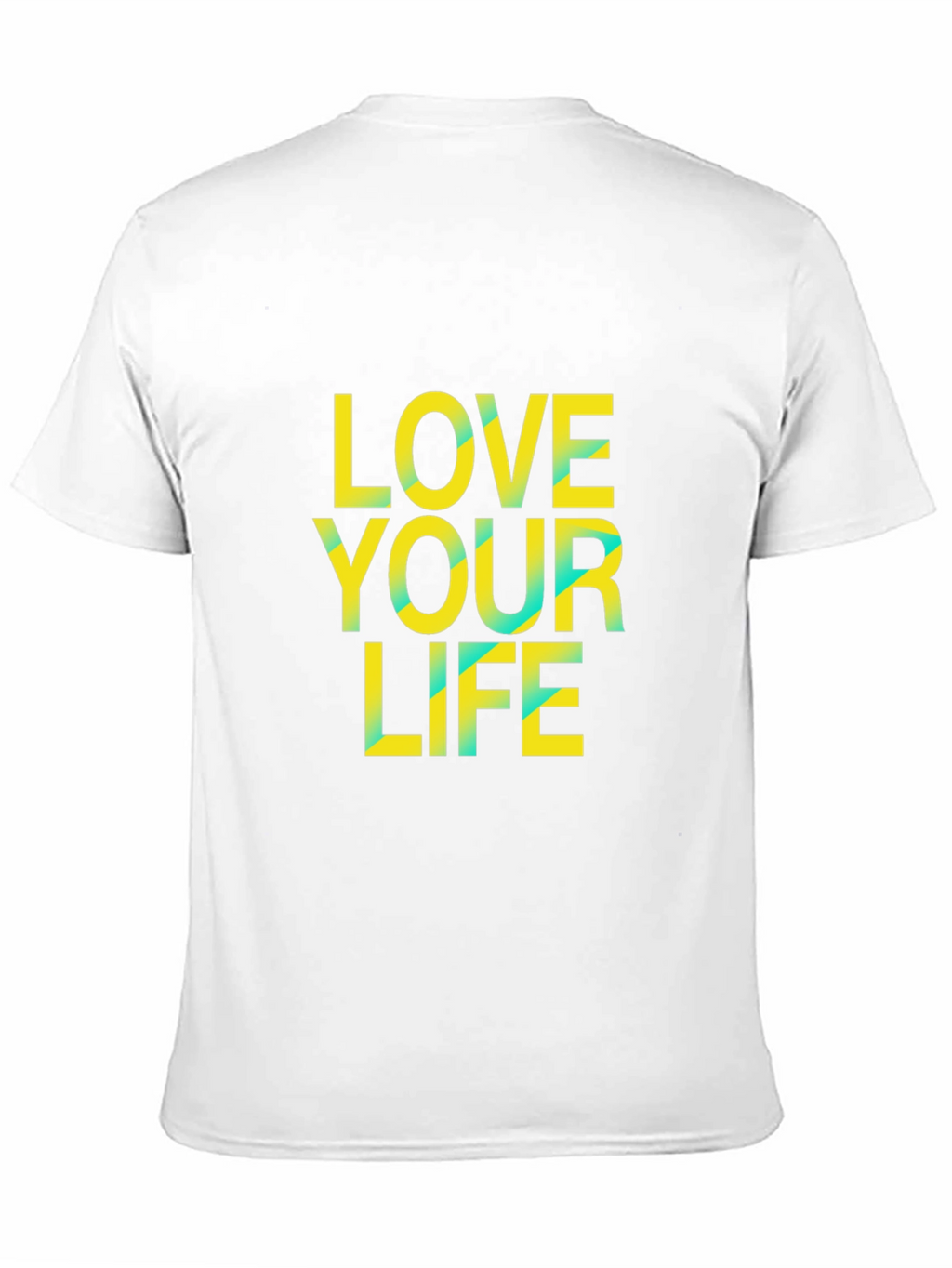 Love Your Life Graphic Tee - Black Cotton Blend