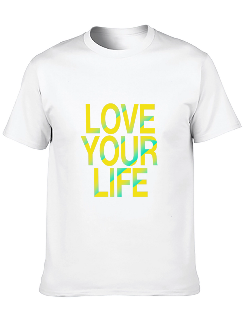 Love Your Life Graphic Tee - Black Cotton Blend