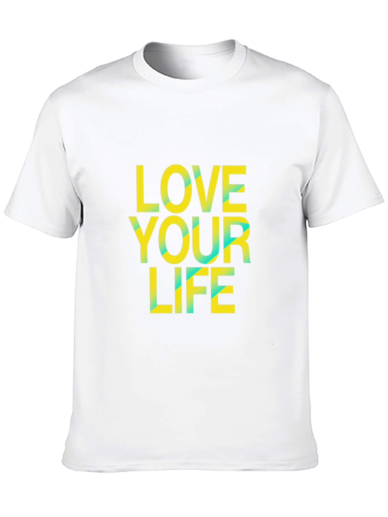 Love Your Life Graphic Tee - Black Cotton Blend