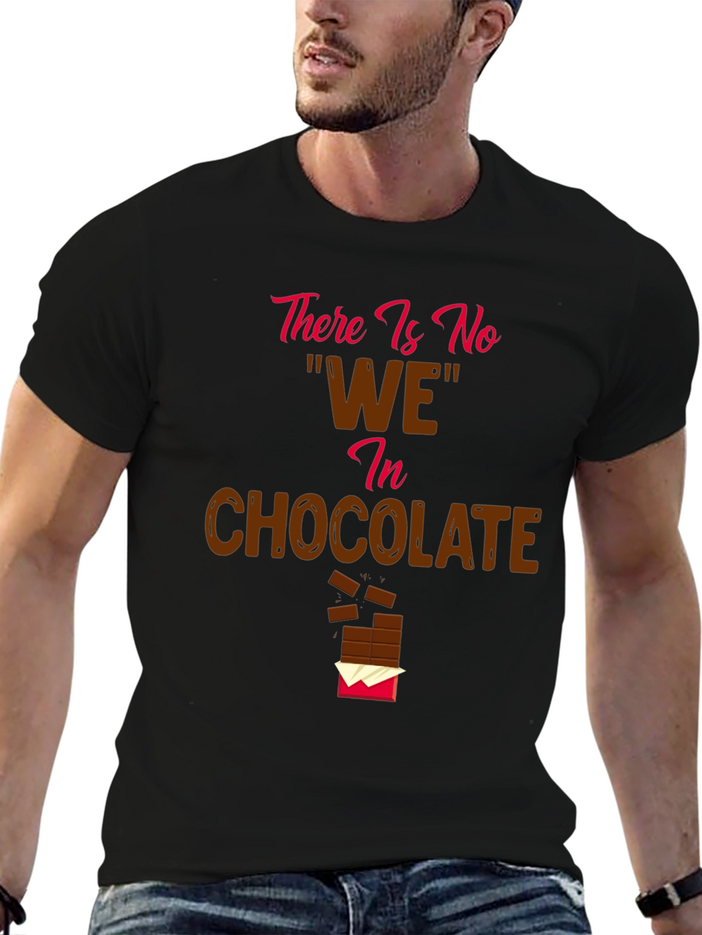 Funny Chocolate Lover Graphic T-Shirt