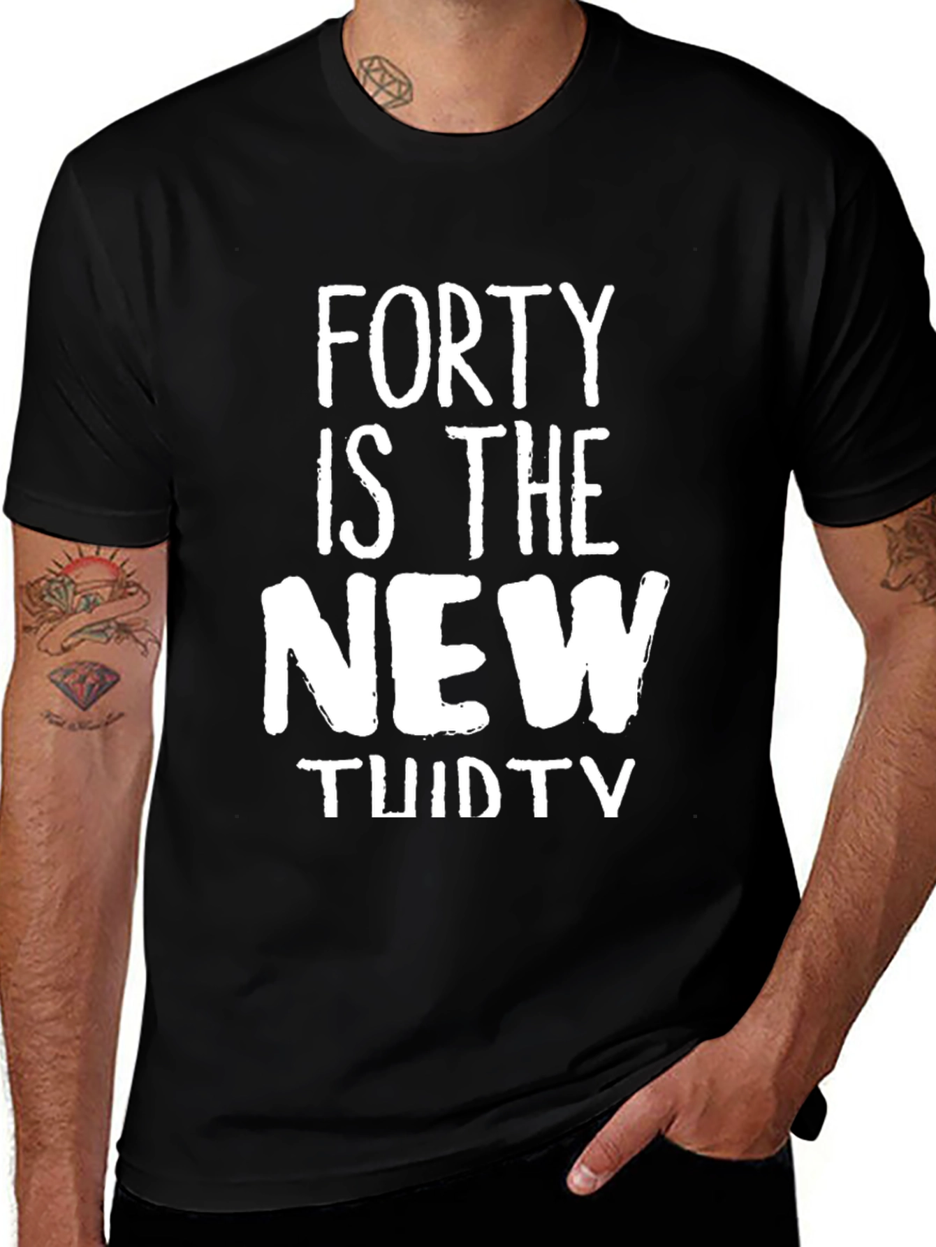 Funny Forty is the New Thirty Mens T-Shirt