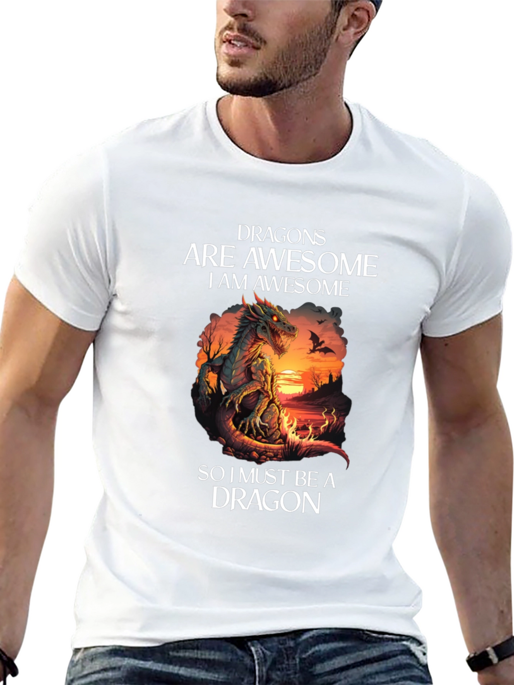 Dragon T-Shirt: Dragons Are Awesome Graphic Tee