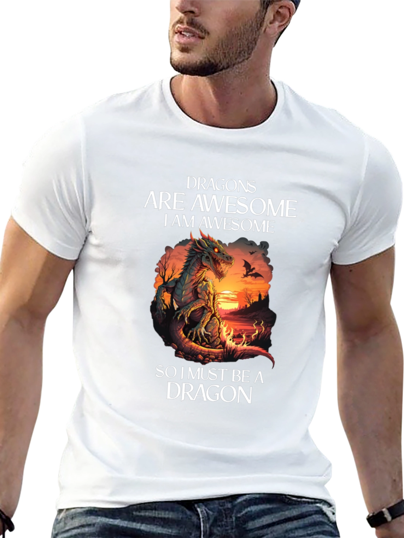 Dragon T-Shirt: Dragons Are Awesome Graphic Tee