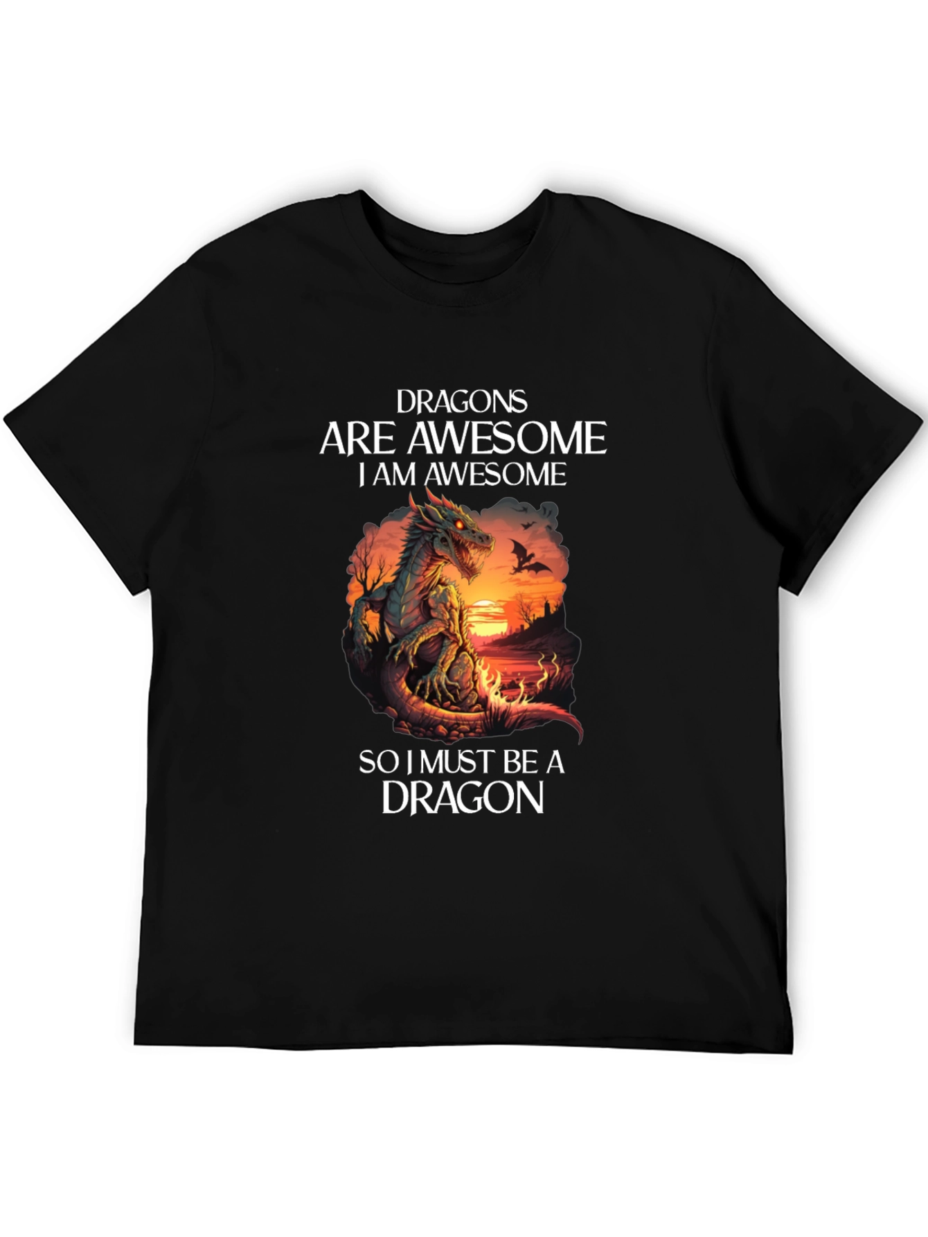 Dragon T-Shirt: Dragons Are Awesome Graphic Tee