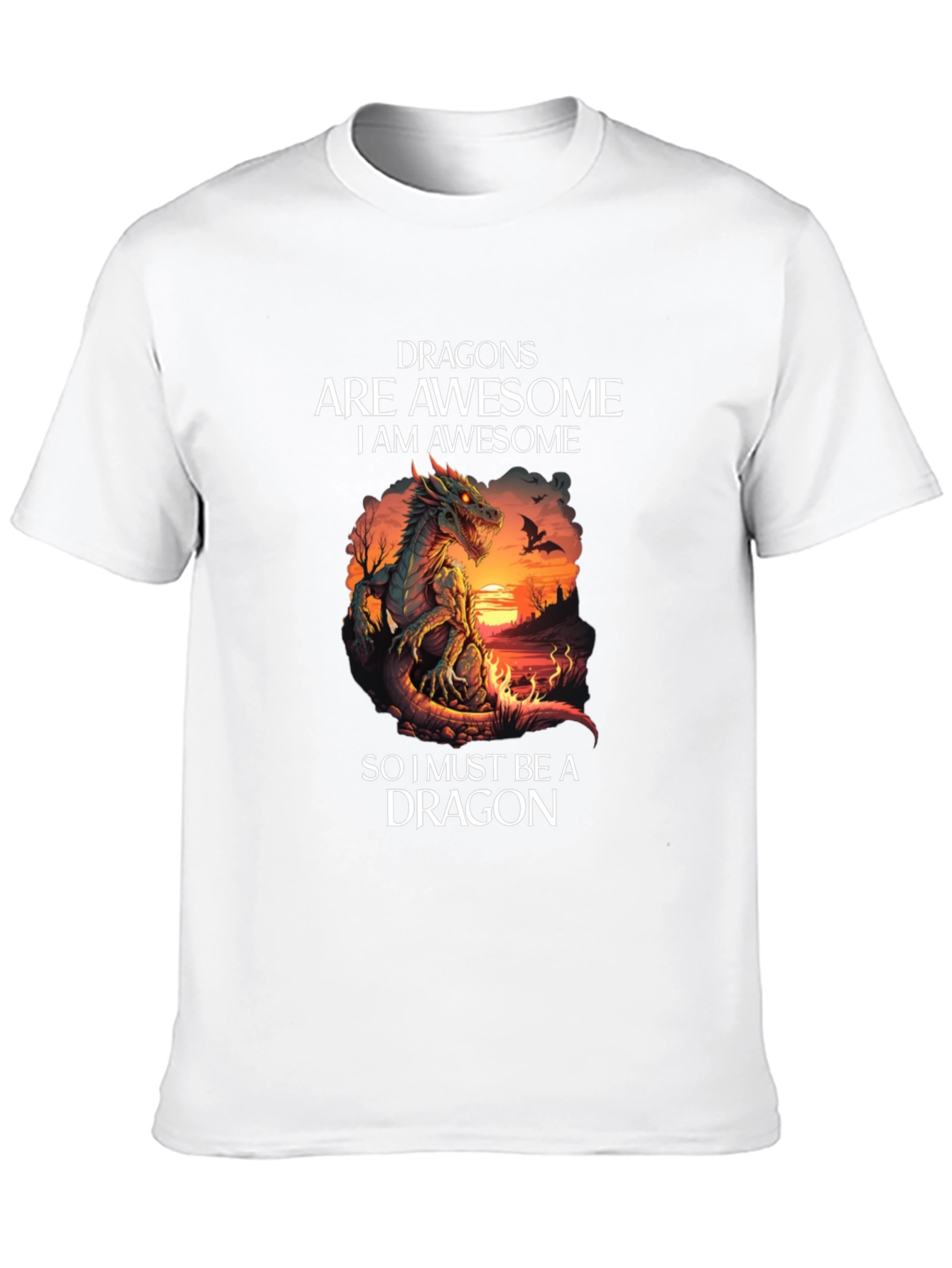 Dragon T-Shirt: Dragons Are Awesome Graphic Tee