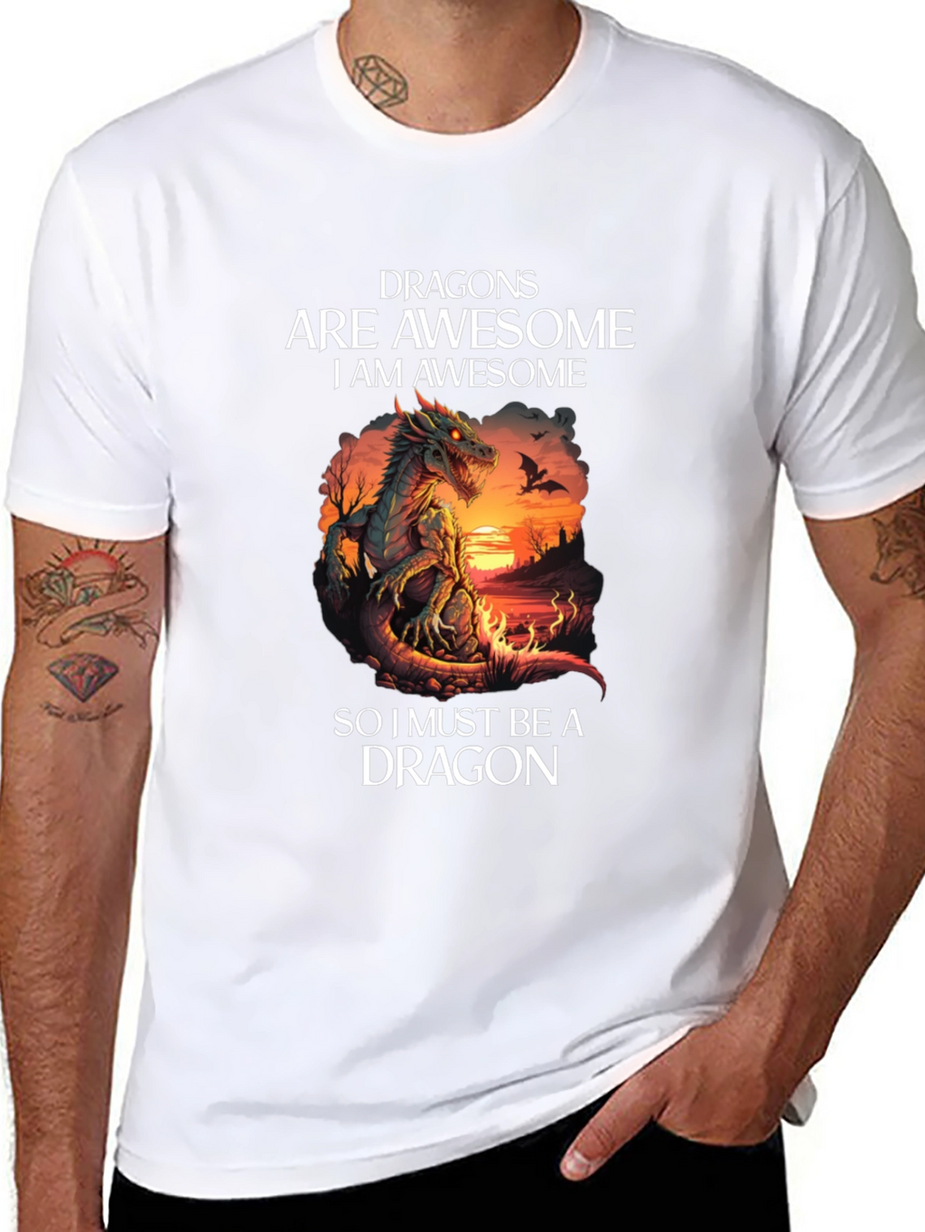 Dragon T-Shirt: Dragons Are Awesome Graphic Tee