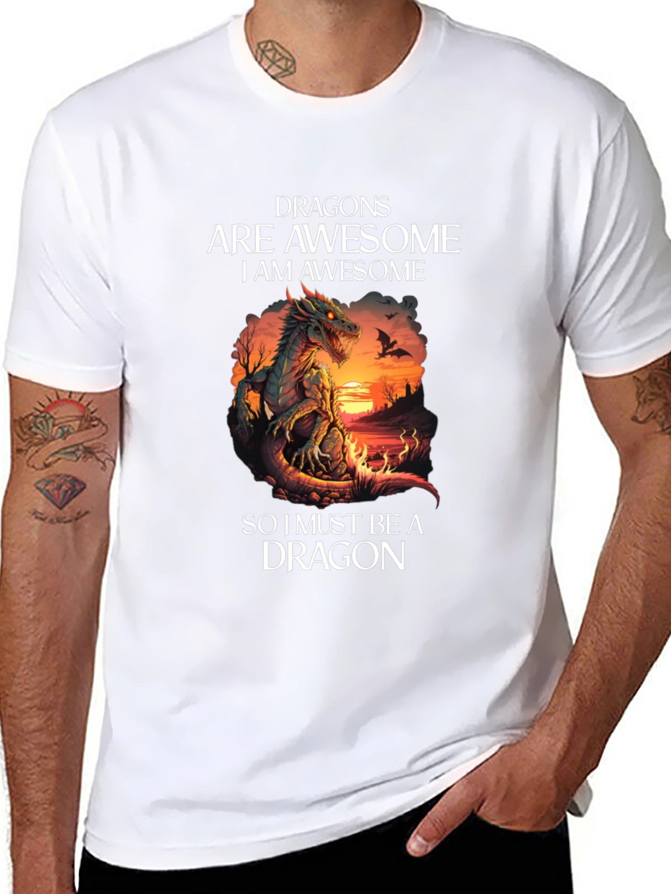 Dragon T-Shirt: Dragons Are Awesome Graphic Tee