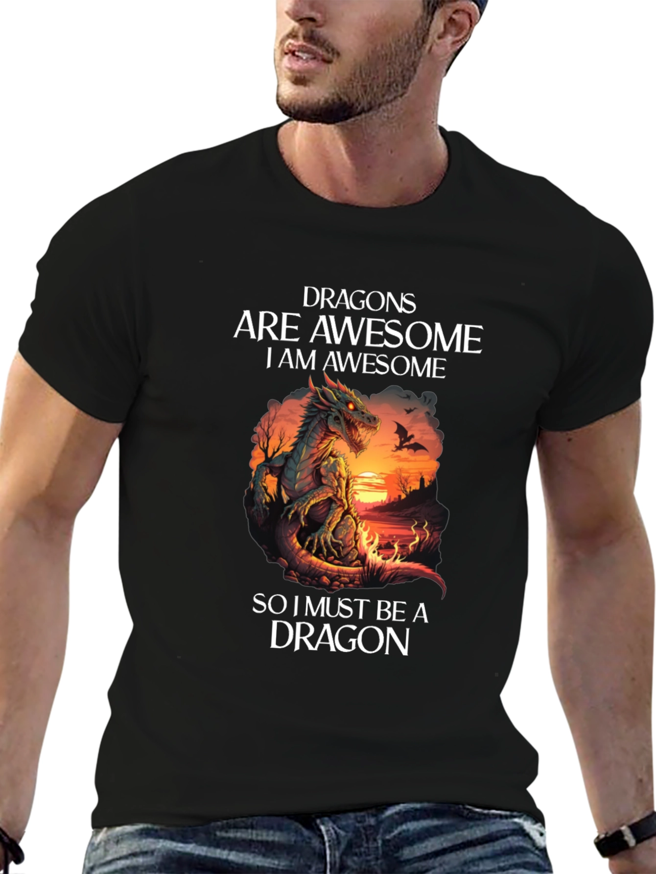Dragon T-Shirt: Dragons Are Awesome Graphic Tee
