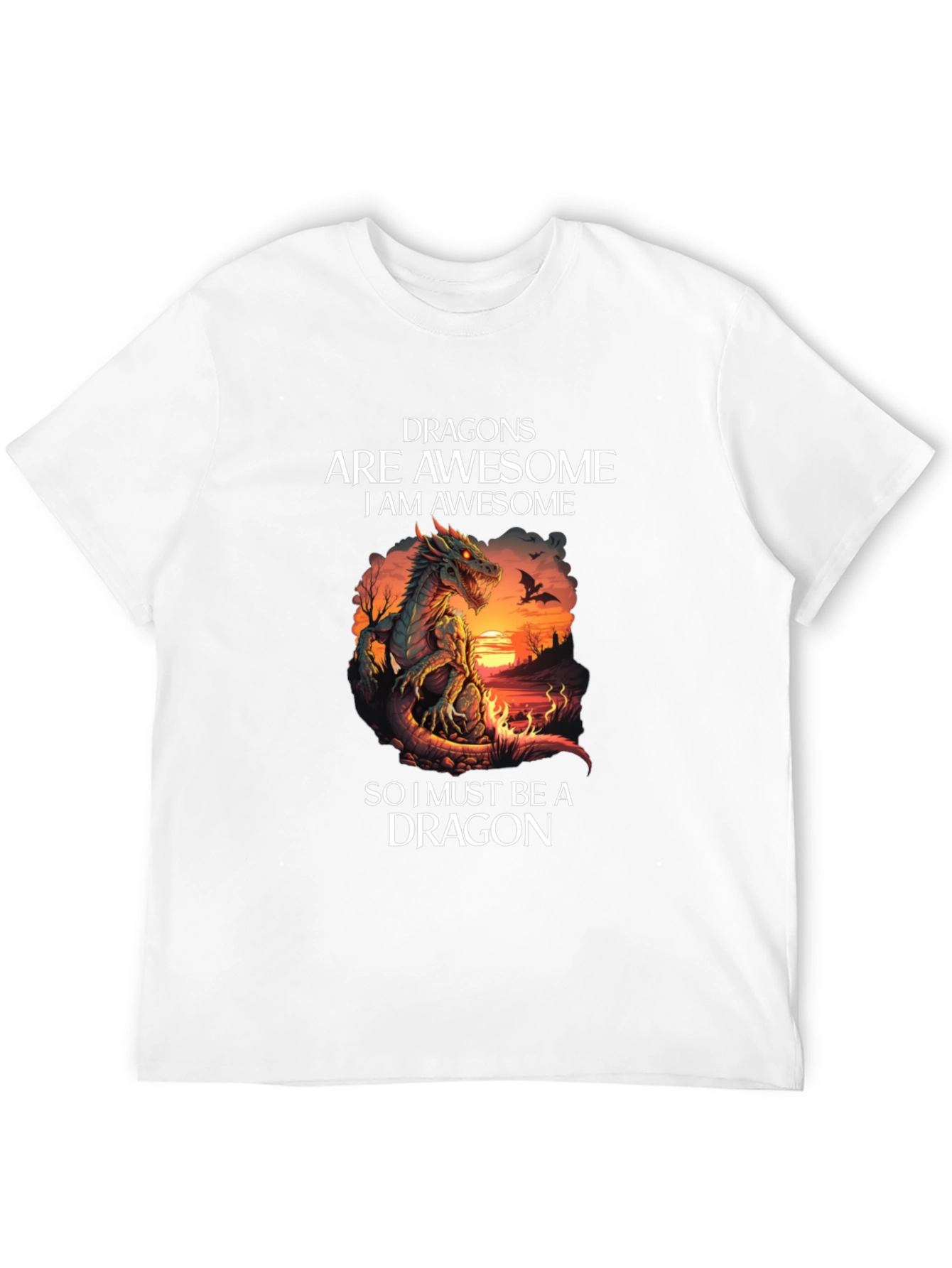 Dragon T-Shirt: Dragons Are Awesome Graphic Tee