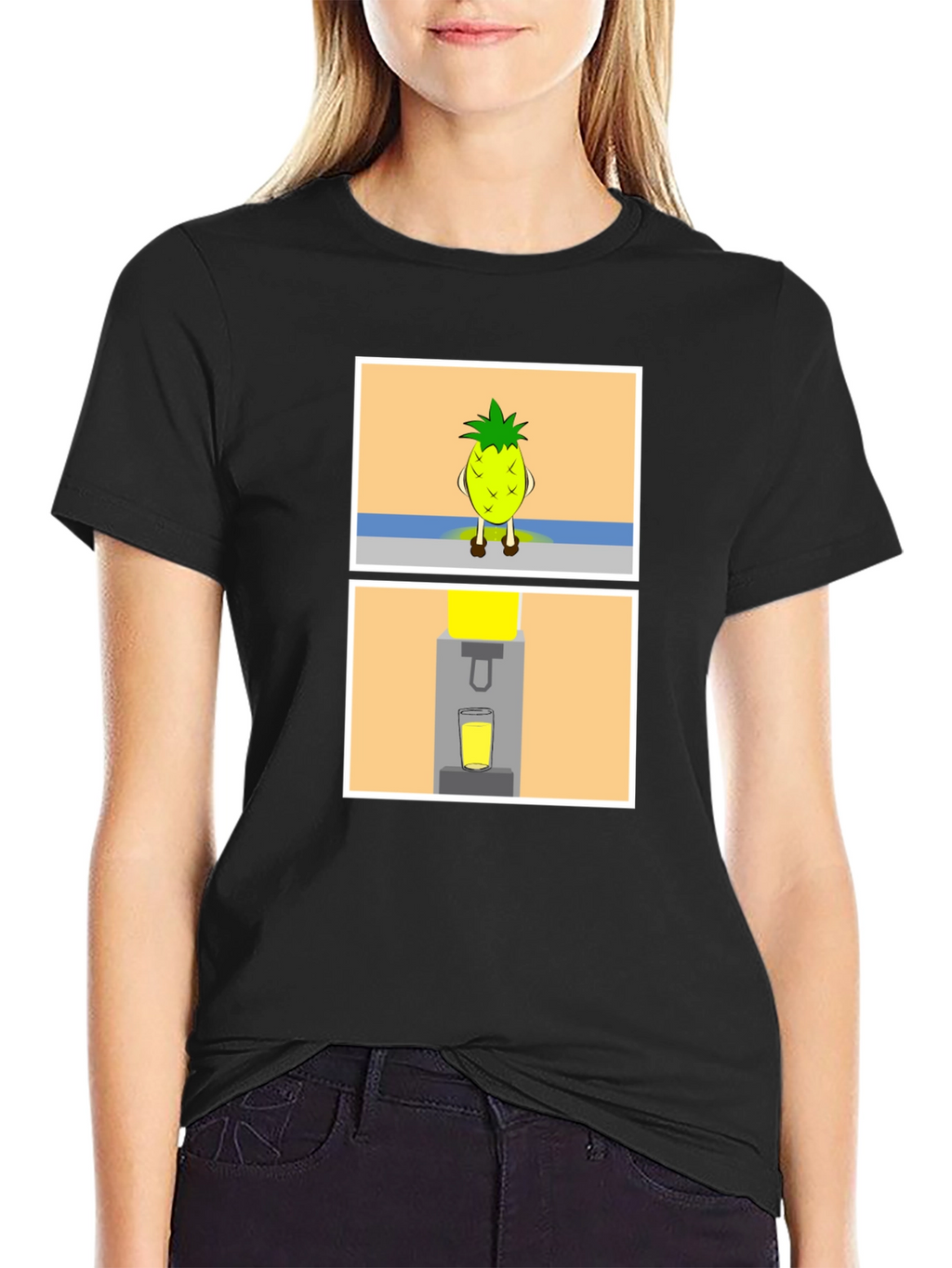Pineapple Juice Graphic Tee - Fresh & Fun!