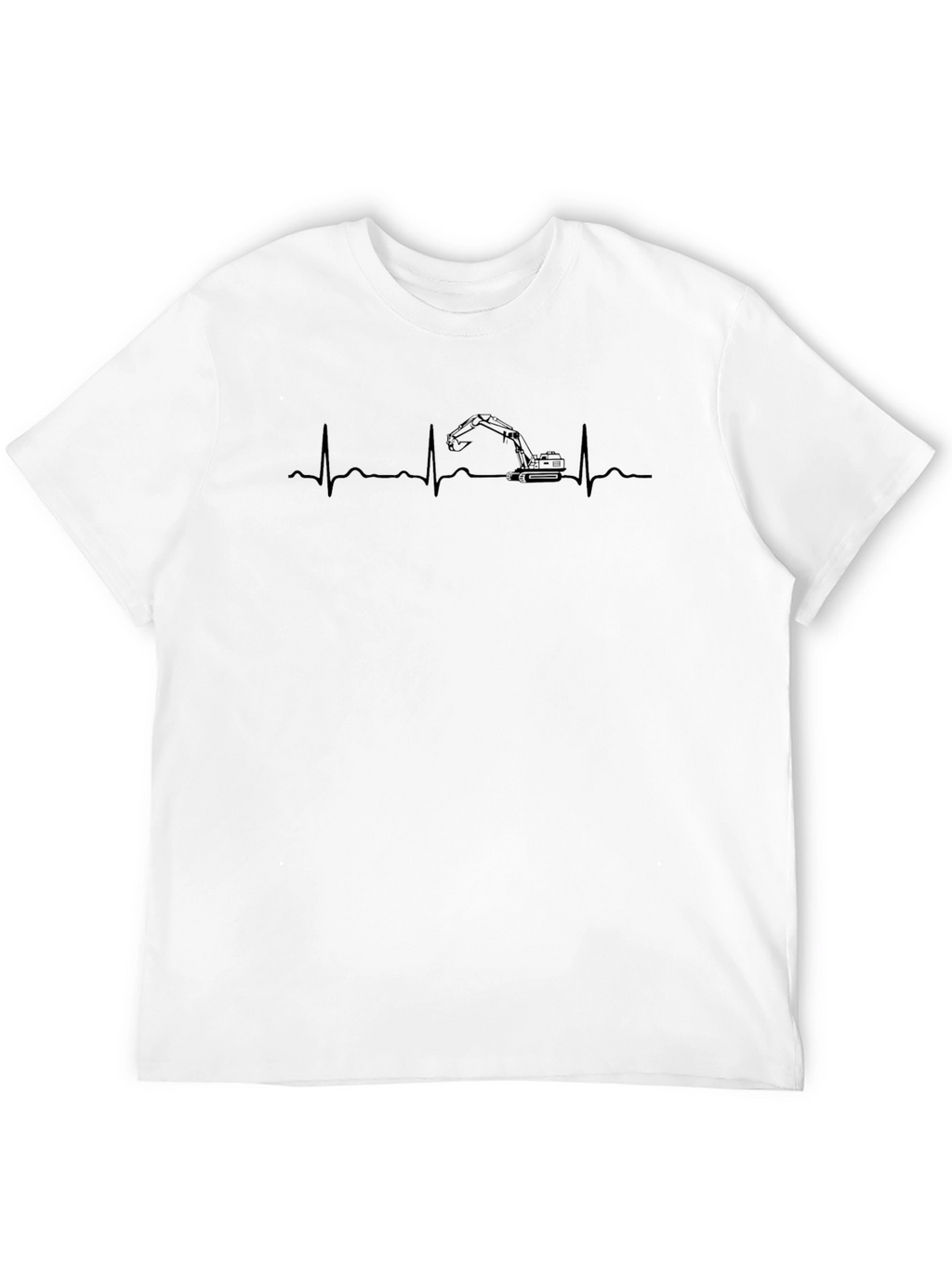 Excavator Heartbeat T-Shirt