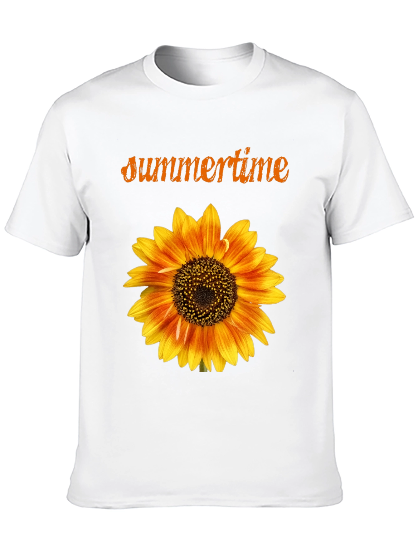 Sunflower Summertime Black T-Shirt