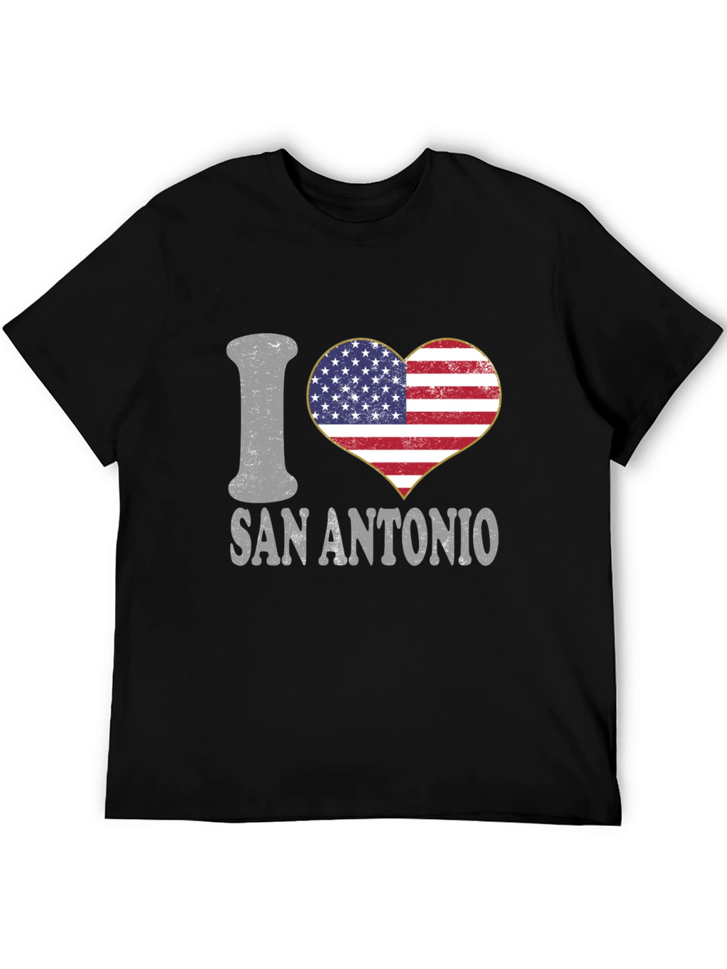I Heart San Antonio American Flag T-Shirt
