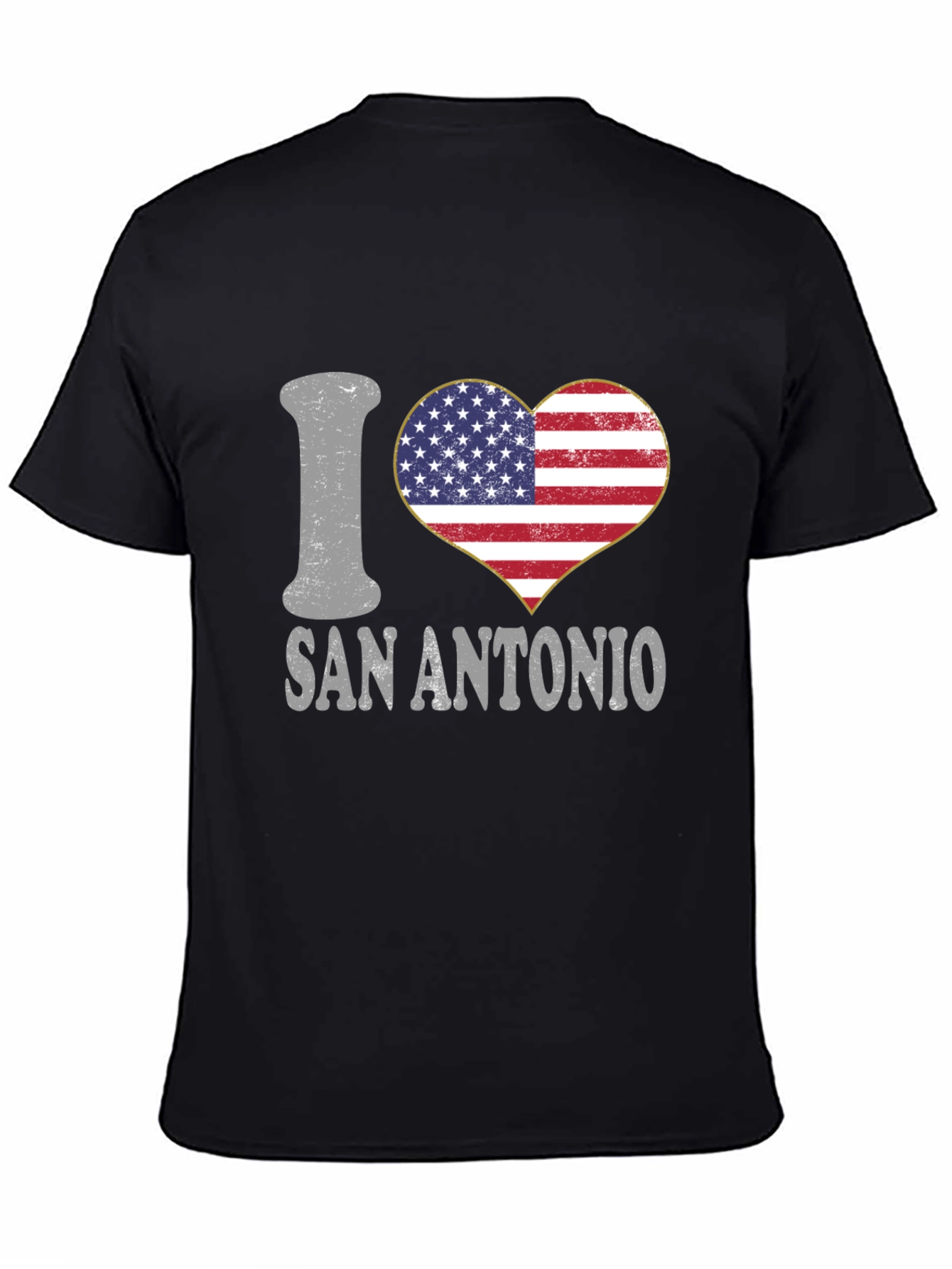 I Heart San Antonio American Flag T-Shirt