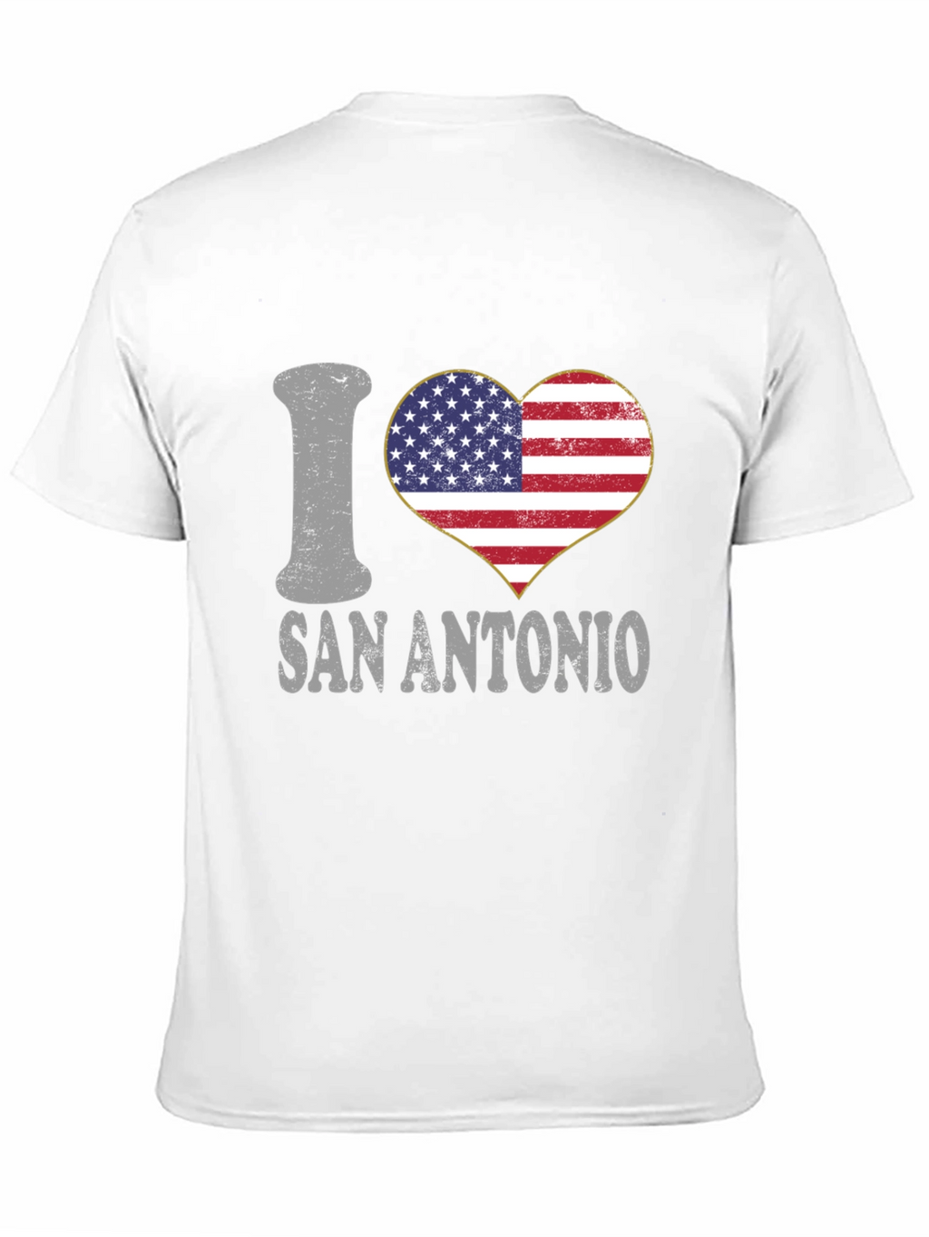 I Heart San Antonio American Flag T-Shirt