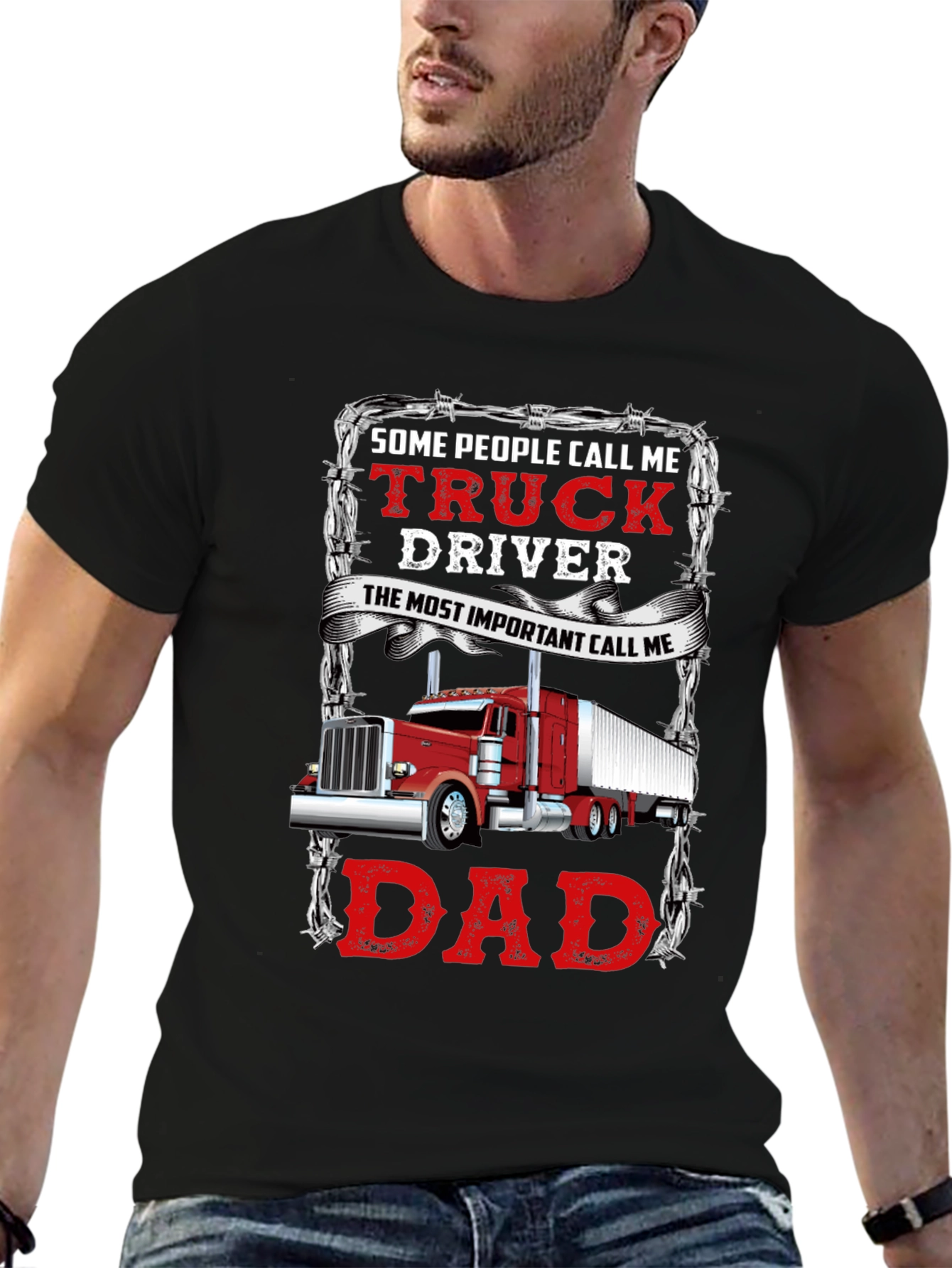 Truck Driver Dad T-Shirt