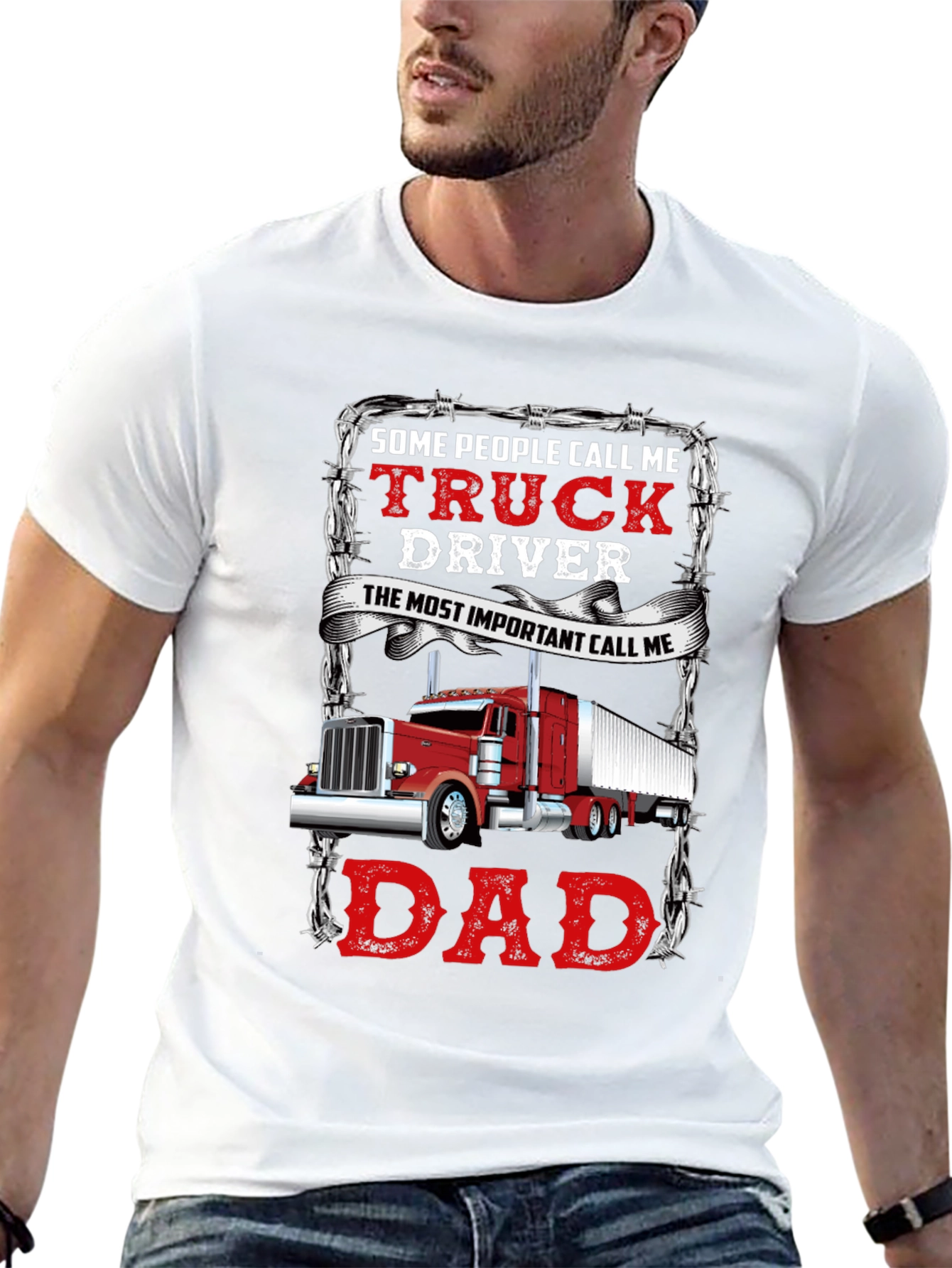 Truck Driver Dad T-Shirt