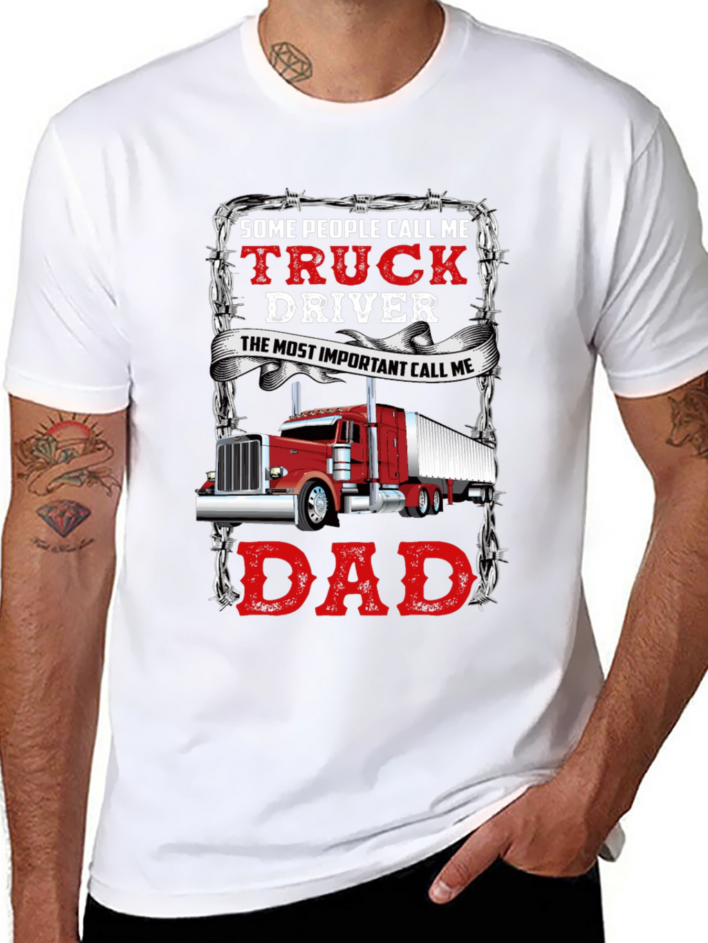 Truck Driver Dad T-Shirt