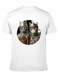 Knight Cats T-Shirt - Medieval Feline Warriors