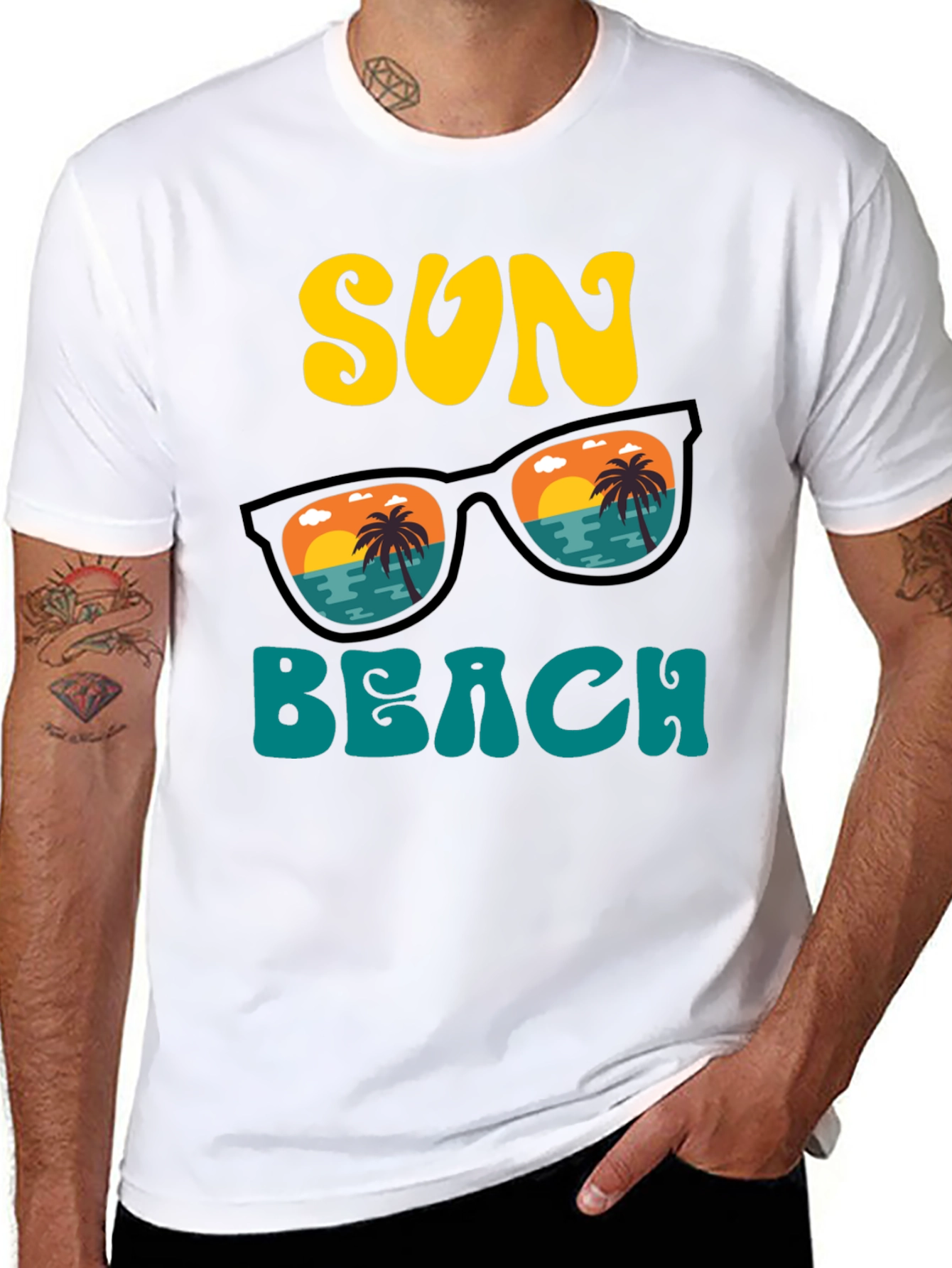 Retro Sun Beach Graphic Tee