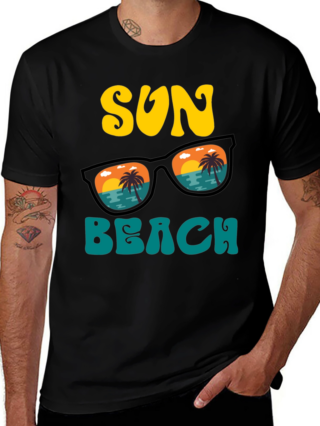 Retro Sun Beach Graphic Tee