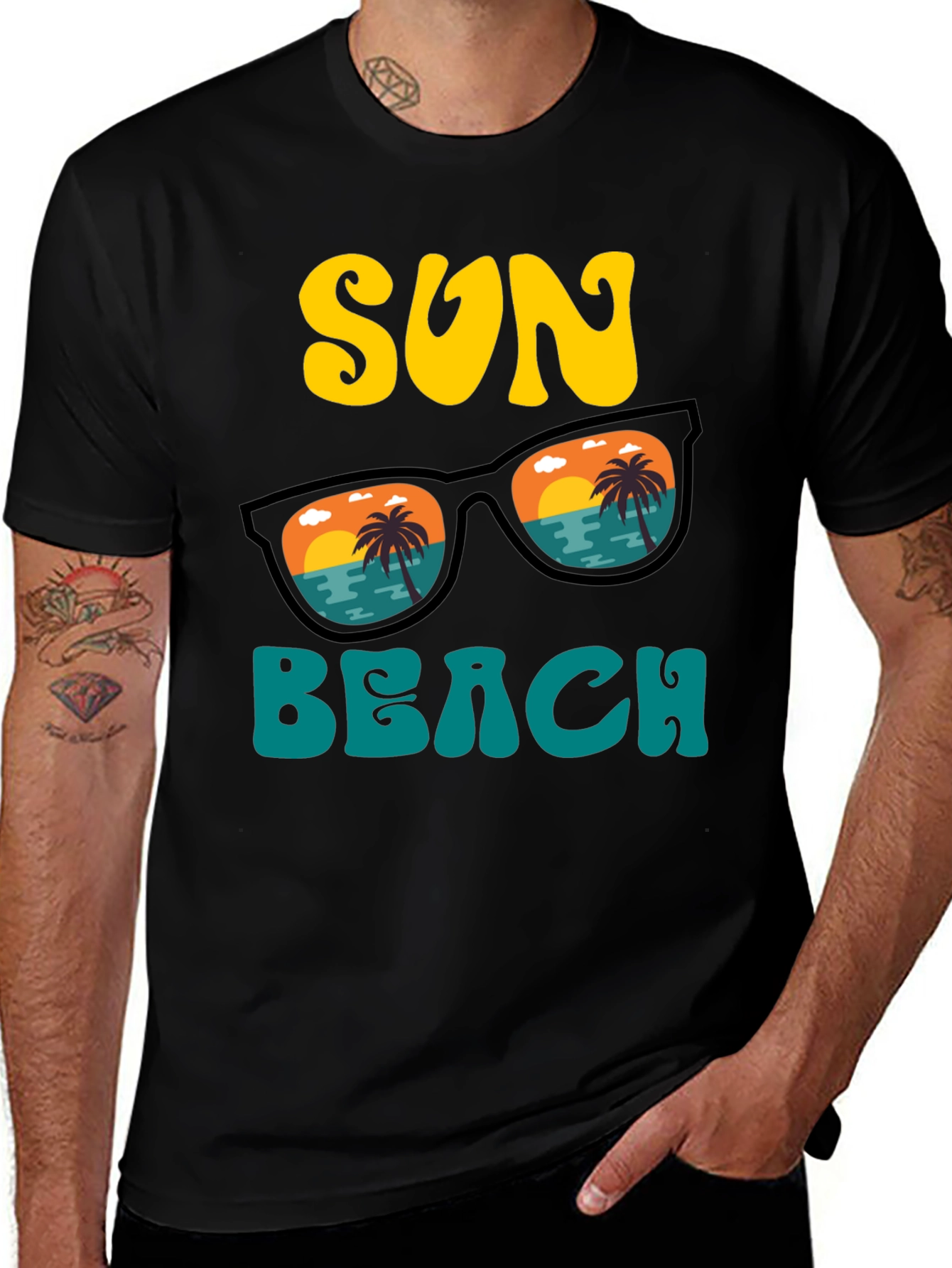 Retro Sun Beach Graphic Tee