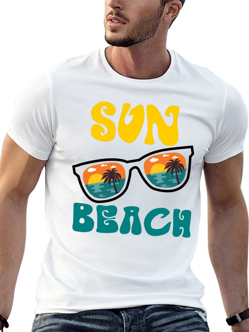 Retro Sun Beach Graphic Tee