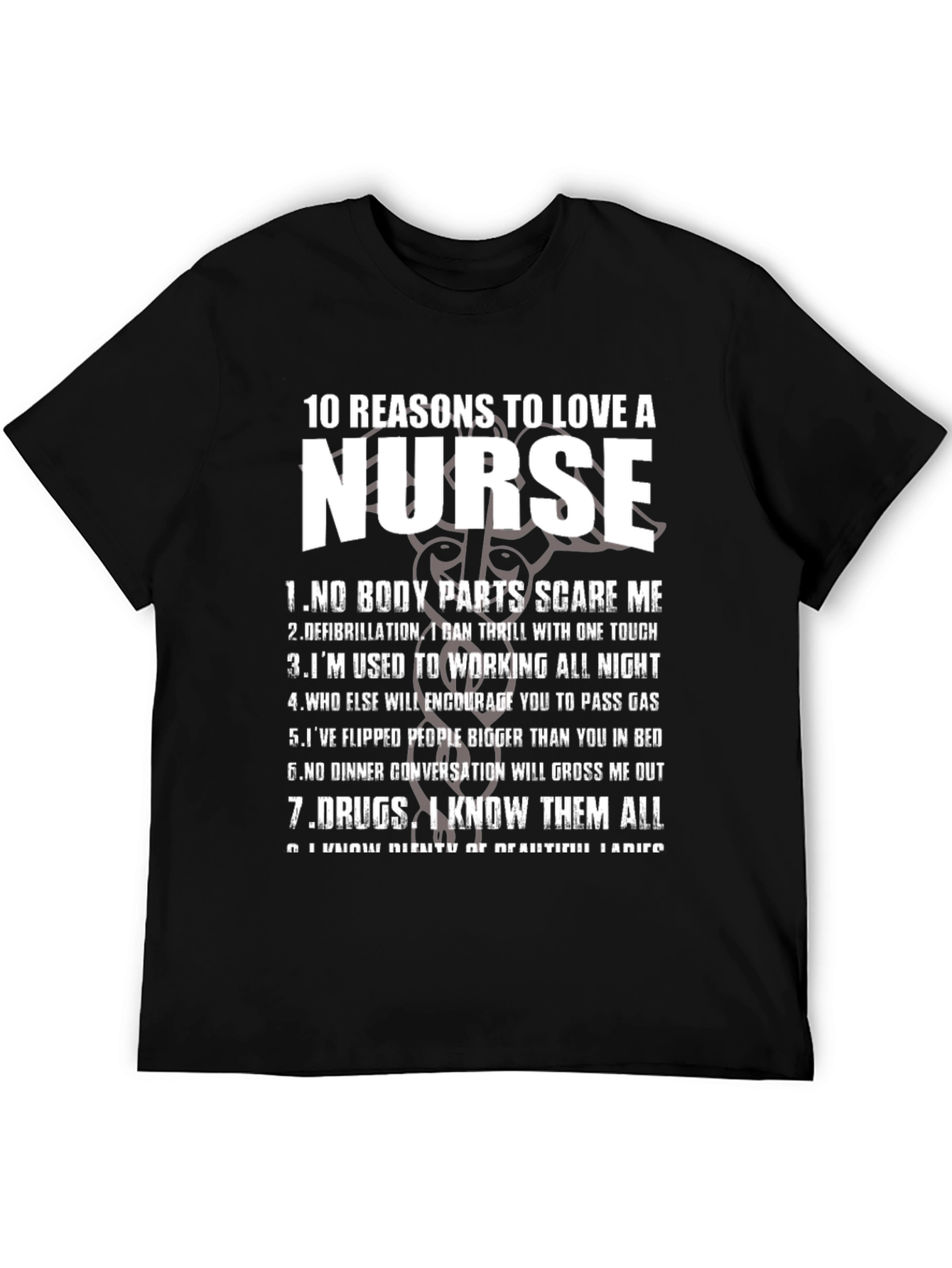 10 Reasons to Love a Nurse Graphic T-Shirt